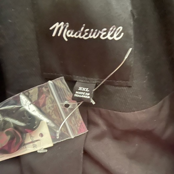 MADEWELL Caldwell Double Breasted Blazer Two Button Black XXL NWT Oversized - Picture 7 of 7